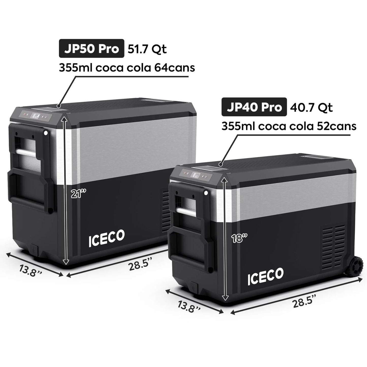 JP Pro Wheeled Portable Freezer with Slide Mount | ICECO