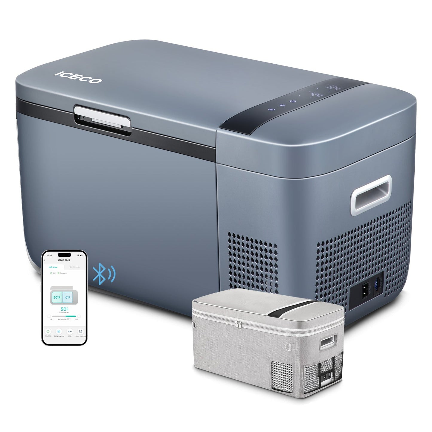 21QT GO20 Dual Zone 12V Portable Freezer | ICECO
