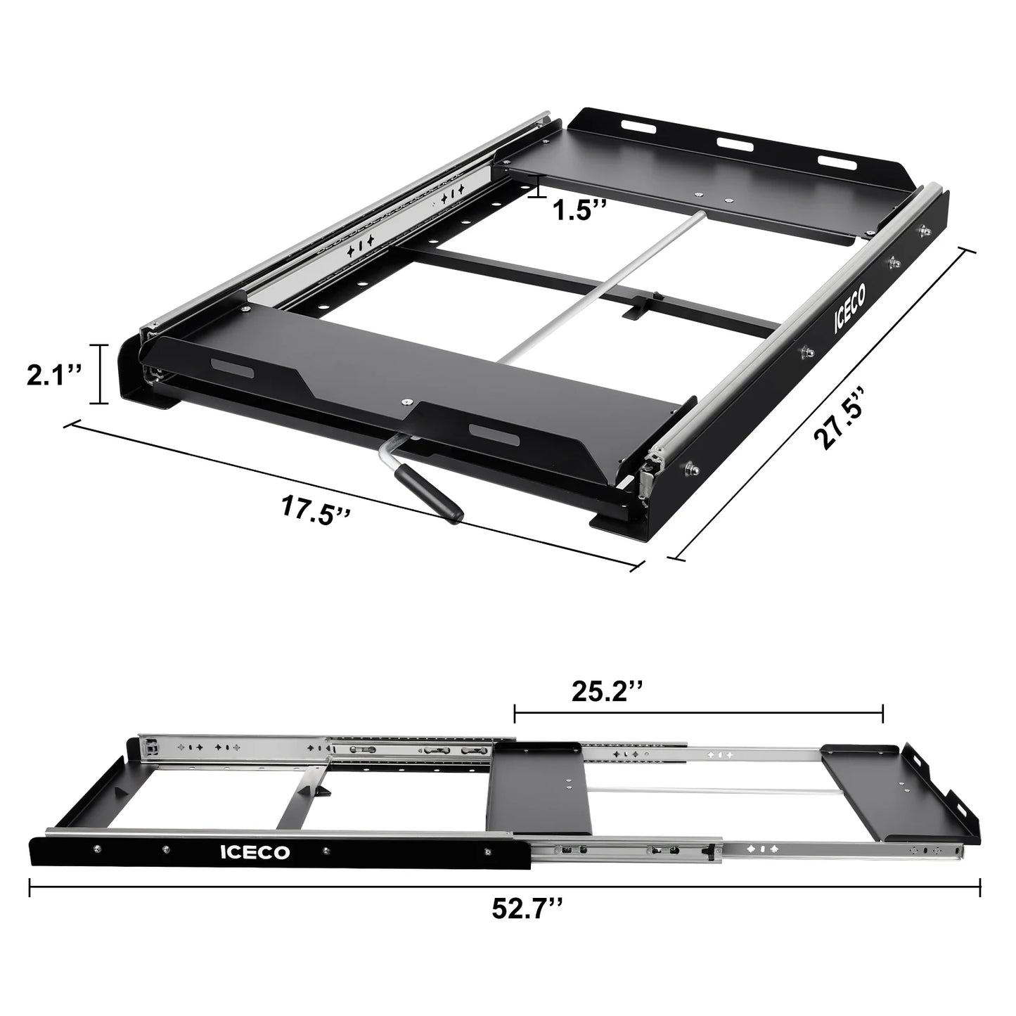 JP Pro Wheeled Portable Freezer with Slide Mount | ICECO