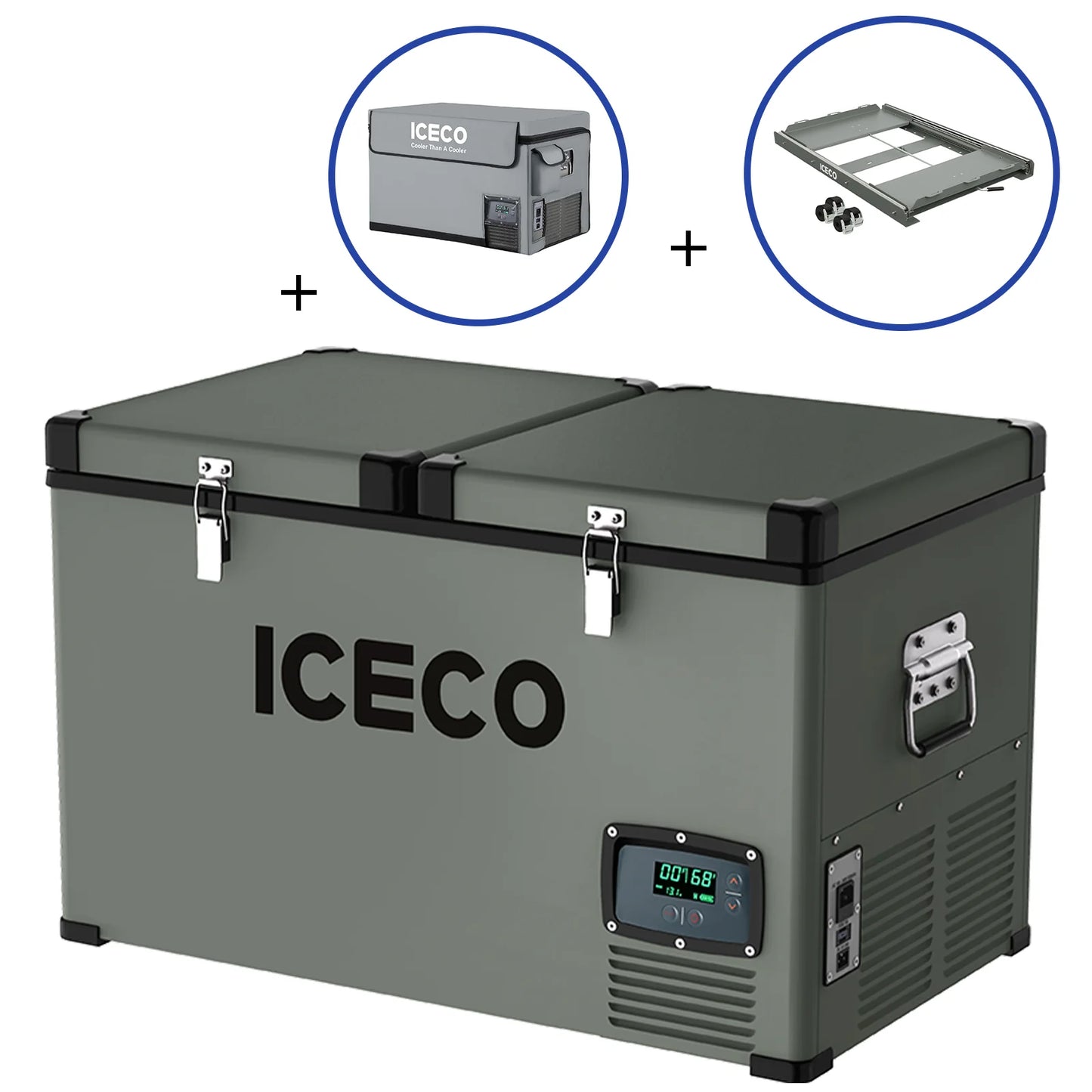 68.6QT VL65 Dual Zone Portable Fridge Combo